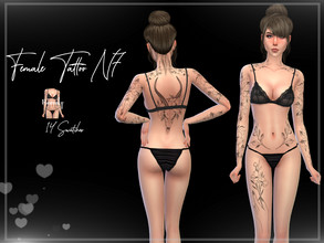 Sims 4 — Female Tattoo N7 by Reevaly — 14 Swatches. Single Swatches. Teen to Elder. For Female. Works with all Skins and