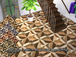 Sims 4 — MB-WarmWood_IntarsiaNoble by matomibotaki — MB-WarmWood_IntarsiaNoble, elegant and noble wooden intarsia floor