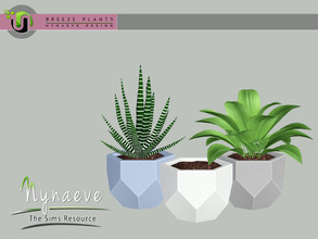 Sims 3 — Breeze Geometric Planter by NynaeveDesign — Breeze Plants - Geometric Planter Found Under: Decor - Plants Price:
