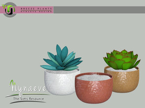 Sims 3 — Breeze Hammered Planter by NynaeveDesign — Breeze Plants - Hammered Planter Found Under: Decor - Plants Price: