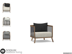 Sims 4 — Sodium Living Chair by wondymoon — - Sodium Outdoor Living - Living Chair - Wondymoon|TSR - Creations'2020
