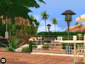 Sims 4 — Sodium Outdoor Extras by wondymoon — Sodium Modern Outdoor Extras part of big outdoor project; Living, Dining,