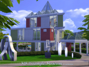 Sims 4 — MB-Triangle_Museum by matomibotaki — You need a bit culture and art. So this is the right place for your Sims to