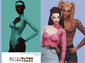 Sims 4 — [helgatisha] Just Want To Hold You Bodysuit PATTERN by HelgaTisha — 20 pattern top version base game compatible