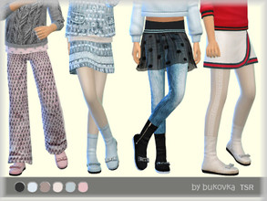 Sims 4 — Boots Child  by bukovka — Shoes for a girl / child. Installed independently. My new mesh is on. Suitable for the