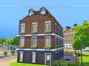 Sims 4 — Communal Dormitory by gbs041472 — Both the University of Foxbury and the University of Britchester have their
