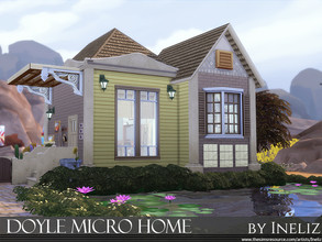 Sims 4 — Doyle Micro Home by Ineliz — This tiny home is designed for a single sim, who likes to live isolated from the