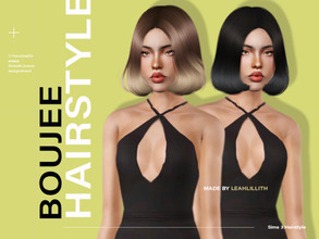 Sims 3 — LeahLillith Boujee Hair by Leah_Lillith — Boujee Hair All LODs Smooth Bones Custom CAS thumbnail