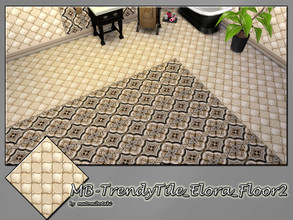 Sims 4 — MB-TrendyTile_EloraFloor2 by matomibotaki — MB-TrendyTile_EloraFloor2, elegant tile floor , part of the set -