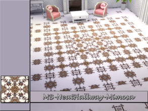 Sims 4 — MB-NeatHallway-Mimosa by matomibotaki — MB-NeatHallway-Mimosa, nostalgic mosaic stone floor , part of the set -
