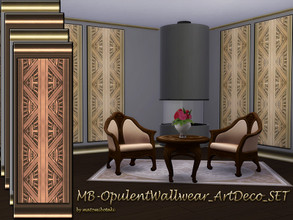 Sims 4 — MB-OpulentWallwear_ArtDeco_SET by matomibotaki — MB-OpulentWallwear_ArtDeco_SET, two elegant wallpapers with