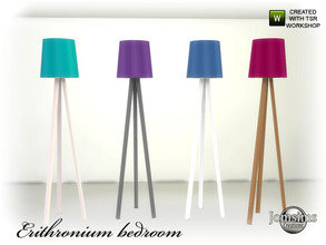 Sims 4 — Erithronium bedroom floor  lamp by jomsims — Erithronium bedroom floor lamp