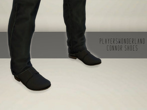 Sims 4 — Detroit: Become Human - Connor Outfit SHOES by PlayersWonderland — _HQ _Custom thumbnail _All LOD's