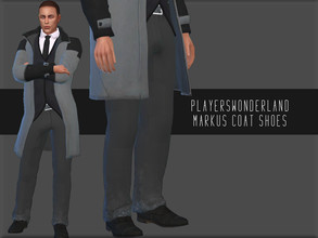 Sims 4 — Detroit: Become Human - Markus Coat SHOES by PlayersWonderland — _HQ _Custom thumbnail _All LOD's