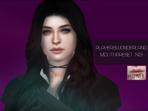 Sims 4 — Mouthpreset N 13 by PlayersWonderland — Inspired by Anya Chalotra I made this mouthpreset! _Custom thumbnail