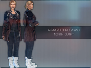 Sims 4 — Detroit: Become Human - North Outfit Final by PlayersWonderland — _HQ _Custom thumbnail _All LOD's