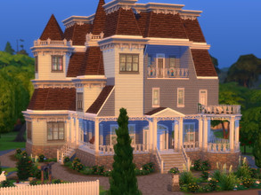 Sims 4 — Heart of the Family (CC needed) by texxasrose — Large enough to accomodate a family of eight. Formal dining and
