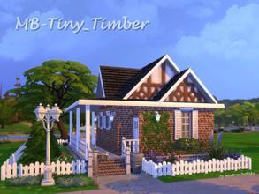 Sims 4 — MB-Tiny_Timber by matomibotaki — A tiny cute house for your Simmies. So small but also so cozy. Details:
