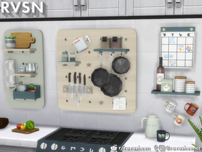Sims 4 — Peg To Differ - Kitchen Clutter by RAVASHEEN — This kitchen clutter add-on is part of the 'Peg To Differ'