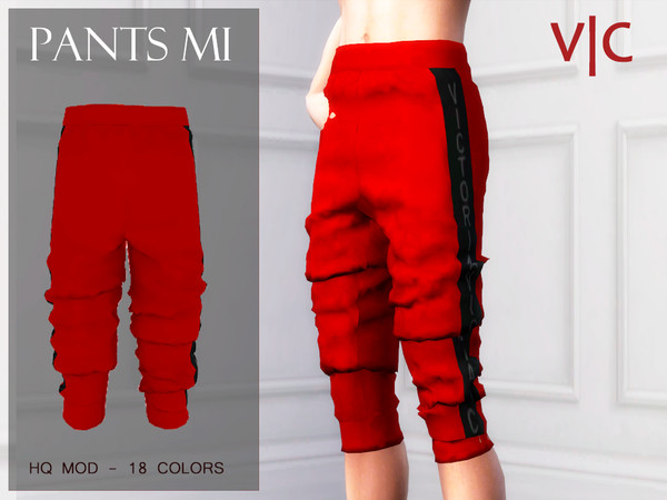 Sims 4 — PANTS MI - V|C by Viy_Sims — New Mesh!! 18 colors Compatible with HQ mode Hope You Enjoy!!
