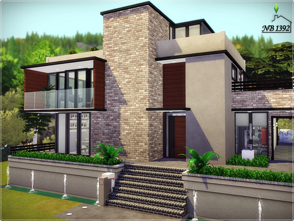 Sims 4 — Stephany House (No CC!) by nobody13922 — A large modern house with a nice interior. Ground floor: small hallway