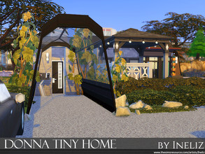 Sims 4 — Donna Tiny Home by Ineliz — This tiny home is designed for sims that want to live compact and stylish life. Lot