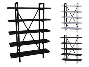 Sims 4 — Alexander Bookshelf by sim_man123 — Large, heavy-duty shelving provides a secure surface to display any and
