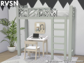 Sims 4 — That's What She Bed - Bunk Bed Series by RAVASHEEN — ~~~~~ NOTE ~~~~~ This set was made over a year prior to the