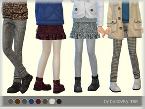 Sims 4 — Suede Boots  by bukovka — Shoes for children of both sexes. Installed independently. My new mesh is on. Suitable