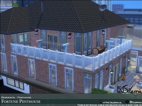 Sims 4 — Fortune Penthouse by Silerna — This royal Penthouse located in the Art neighbourhood of San Myshuno is the