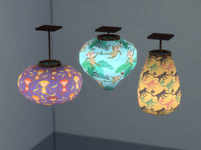 Sims 4 — Monkey lamps by Surrose — Monkey lamps for a kids room