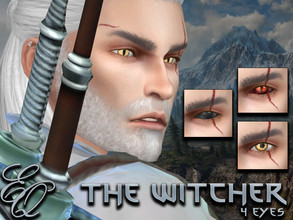 Sims 4 — The Witcher Eyes by EvilQuinzel — - Body Paint category; - Female and male; - Teen + ; - All species; - 5
