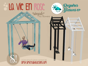 Sims 4 — La vie en rose swing simple *SEASONS required* by SIMcredible! — SEASONS EP required by SIMcredibledesigns.com