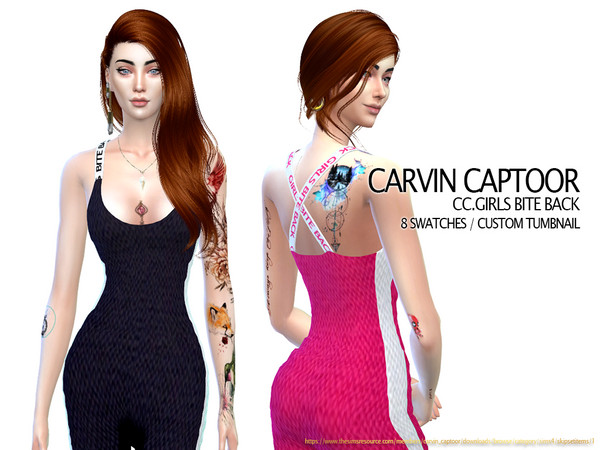 Sims 4 — CC.Girls bite back by carvin_captoor — Created for sims4 Original Mesh All Lod 8 Swatches Don't Recolor And