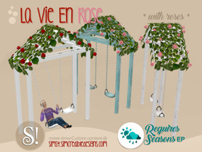Sims 4 — La vie en rose swing roses *SEASONS required* by SIMcredible! — SEASONS EP required by SIMcredibledesigns.com