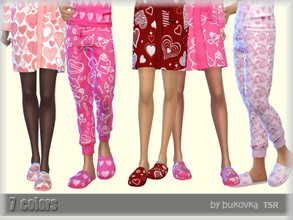 Sims 4 — Valentine's Day Sneakers  by bukovka — Slippers for men and women. Installed independently, suitable for the