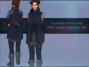 Sims 4 — Detroit: Become Human - Kara After Zlatko Outfit by PlayersWonderland — _HQ _Custom thumbnail _All LOD's Shoes