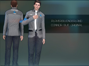 Sims 4 — Detroit: Become Human - Connor Suit Original by PlayersWonderland — _HQ _Custom thumbnail _All LOD's Texture is