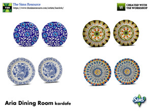 Sims 3 — kardofe_Aria Dining Room_Decorative Dishes by kardofe — Set of two decorative plates in 5 different options 