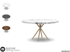 Sims 4 — Sulfur Dining Table by wondymoon — - Sulfur Dining Room - Dining Table - Wondymoon|TSR - Creations'2020