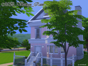 Sims 4 — MB-Vintage_Rose by matomibotaki — Lovely victorian townhouse with neat and cute details. A lovely and