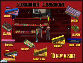Sims 2 — Movie Candy by elmazzz — These are movie candies that can be used as decorative objects for your sims to sell in