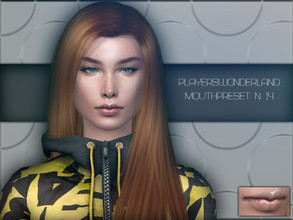 Sims 4 — Mouthpreset N 14 by PlayersWonderland — _Custom thumbnail _Non default _You can find it by clicking on the mouth
