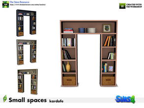Sims 4 — kardofe_Small spaces_Bookshelf by kardofe — Library to put on a door or to use as a room divider, the sim passes
