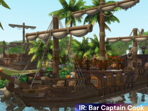 Sims 4 — Bar Captain Cook by Iara_Ruta — Floating Bar &amp;amp;amp;amp;amp;amp;amp;amp;amp;amp;quot;Captain