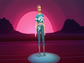 Sims 4 — Synthwave CAS Background by RangerShadowline — Synthwave CAS Background for sims 4. Custom CAS background that