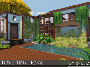 Sims 4 — Tove Tiny Home by Ineliz — This tiny home is perfect for a single sim that wants to enjoy a bit more fancier