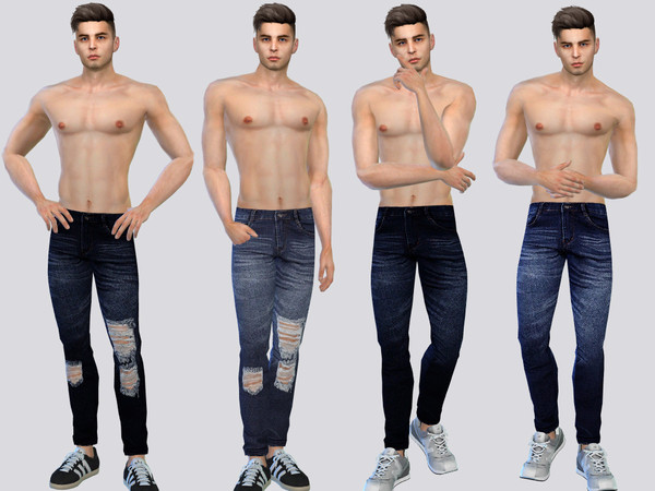 Sims 4 — The Strut Jeans Set by McLayneSims — Standalone items 4 Designs (6 Swatches each) Mesh by me No recoloring