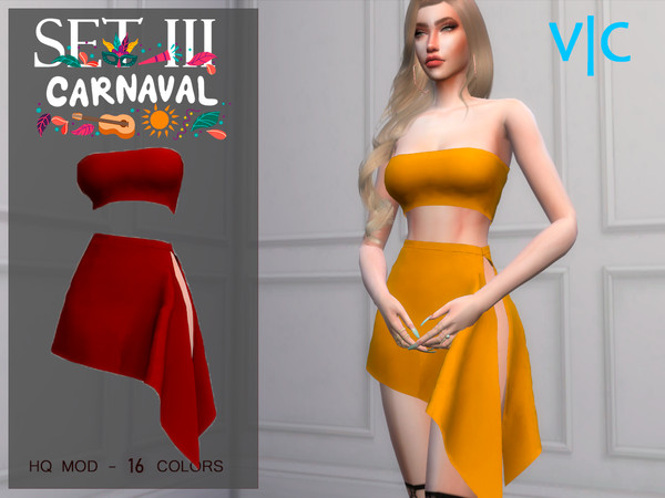 Sims 4 — SET CARNAVAL III - V|C by Viy_Sims — New Mesh!! 16 colors Compatible with HQ mode Hope You Enjoy!!