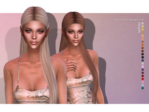 Sims 4 — Nightcrawler-Frappe (SET) by Nightcrawler_Sims — NEW HAIR MESH T/E Smooth bone assignment All lods 22colors